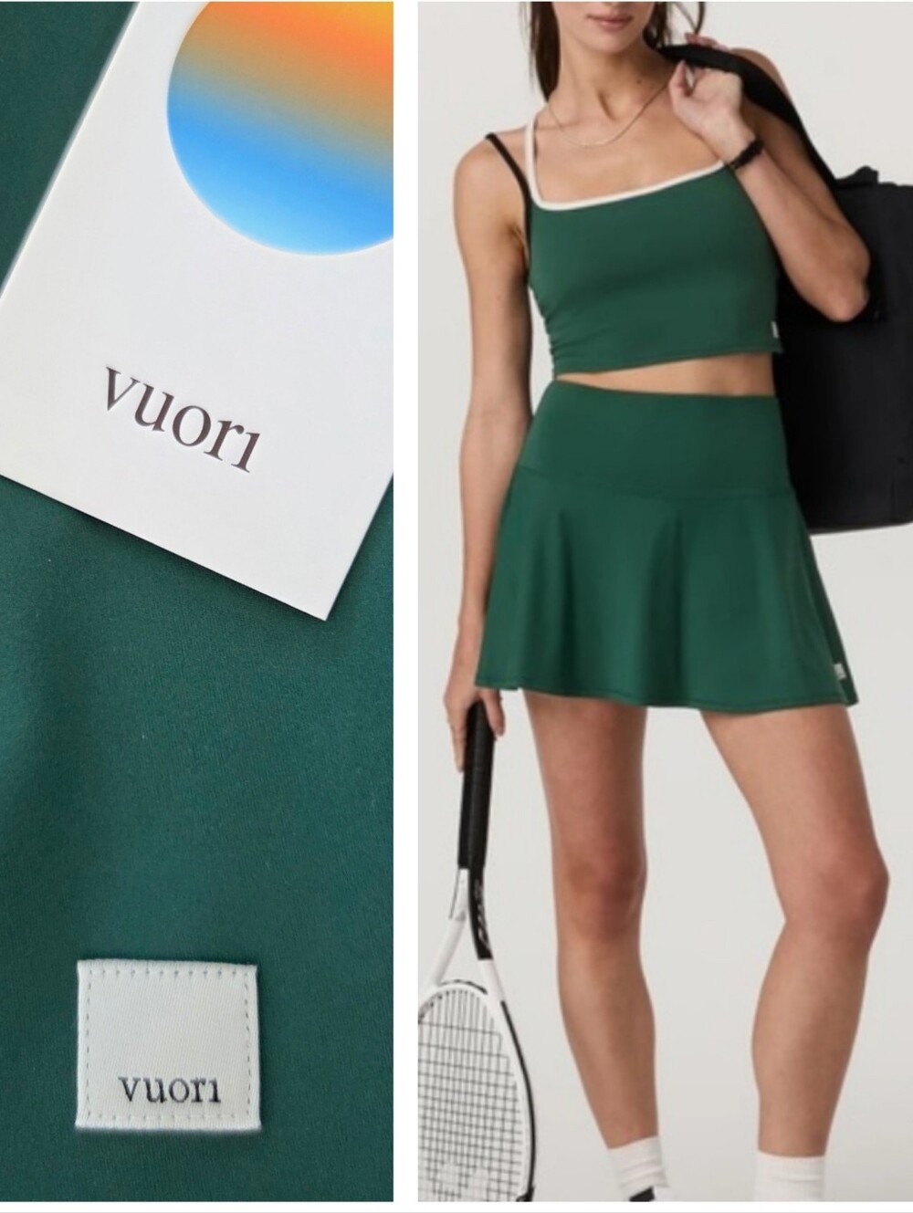 Vuori Women's Baseline Skirt 14.5" NWT Viridian Tennis Prep Casual PRICE FIRM